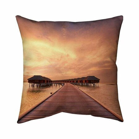 BEGIN HOME DECOR 20 x 20 in. Sea Villas-Double Sided Print Indoor Pillow 5541-2020-PH14